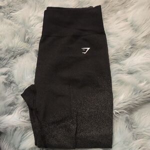 Black/ Dark Green Gymshark Leggings And Top For Women